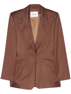 STYLAND wool-blend blazer - Brown