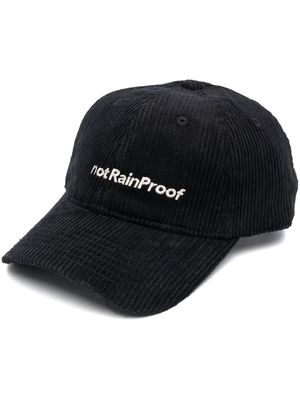 STYLAND x notRainProof embroidered-slogan baseball cap - Black