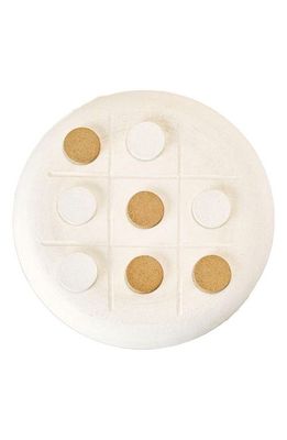Style Union Home Tatum Ceramic Tic Tac Toe Game in Blanc