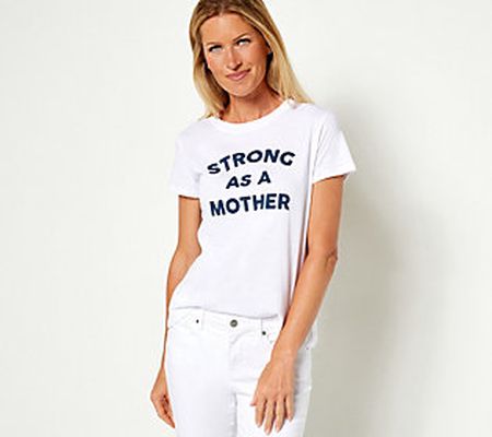 Sub Urban Riot Womens Knit "Strong as a Mother" Graphic Tee
