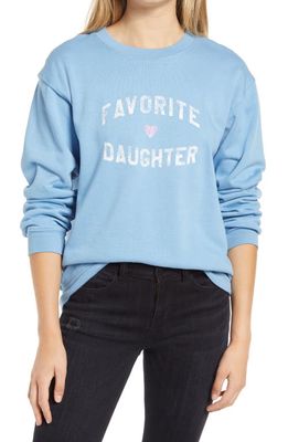 Sub_Urban Riot Favorite Daughter Graphic Sweatshirt in Light Blue