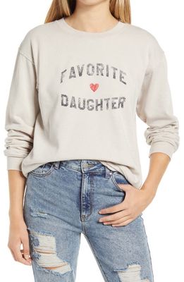 Sub_Urban Riot Favorite Daughter Graphic Sweatshirt in Oatmeal