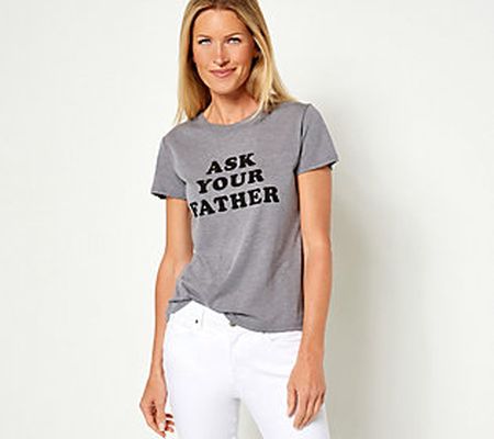 Sub_Urban Riot Women's Knit "Ask Your Father" Graphic Tee