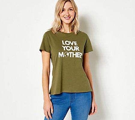 Sub_Urban Riot Women's Knit "Love Your Mother" Graphic Tee