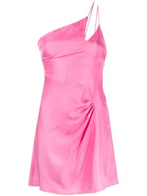 Suboo Jasper twist-detail one-shoulder minidress - Pink