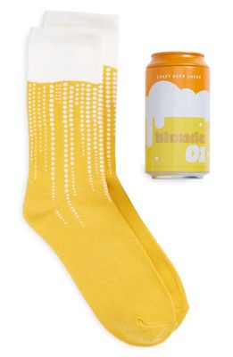 Suck UK Blonde Ale Canned Socks in Orange