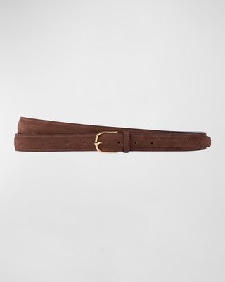 Suede & Leather Wrap Belt