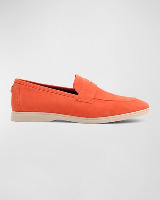 Suede Casual Penny Loafers