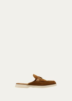 Suede Charms Loafer Mules