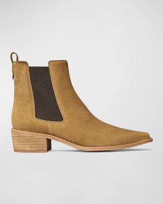 Suede Chelsea Ankle Boots