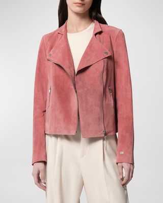 Suede Moto Jacket