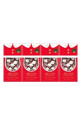 sugarfina 4-Piece Mrs. Claus Peppermint Hot Cocoa Chocolate Bars in Red