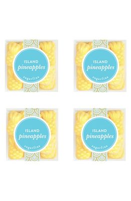 sugarfina Island Pineapples Set of 4 Candy Cubes