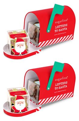 sugarfina Letters to Santa 2-Piece Mailbox Set in Red