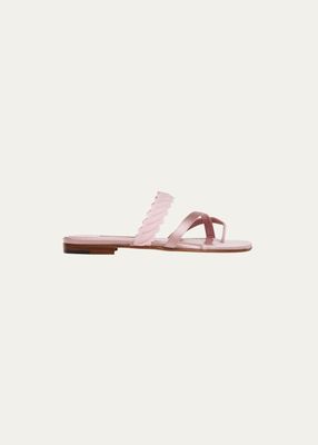 Sugra Silk Flat Thong Sandals