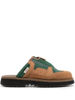 Suicoke Boma two-tone design slides - Brown