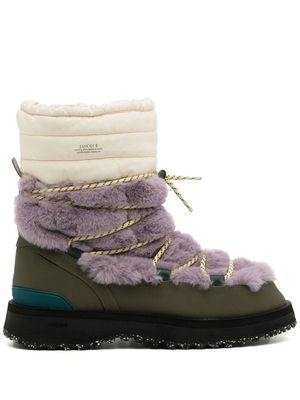 Suicoke BOWER quilted snow boots - Purple