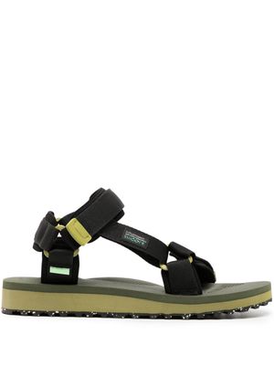 Suicoke Depa-2Cab-Eco logo-patch sandals - Green