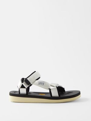 Suicoke - Depa-v2 Velcro-strap Sandals - Mens - White Black