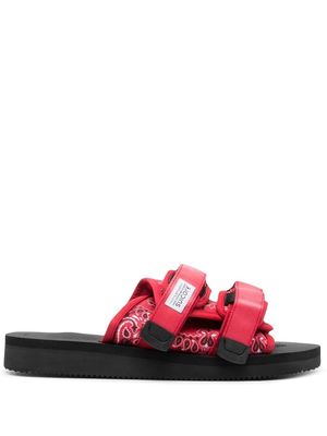 Suicoke double-strap flat sandals - Red