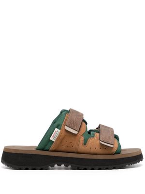 Suicoke Mogi two-tone design slides - Brown