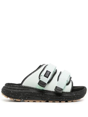 Suicoke Moto Run logo-patch slides - Blue