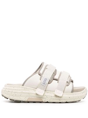 Suicoke Moto Run logo-patch slides - Neutrals