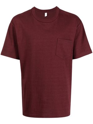 Suicoke Pocket-detail cotton T-shirt - Red