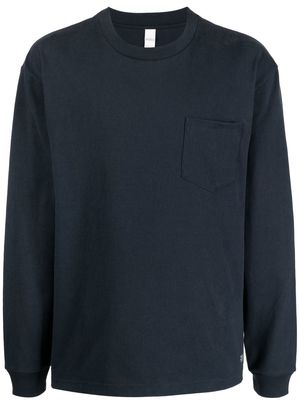 Suicoke Pocket-detail long-sleeve T-shirt - Blue