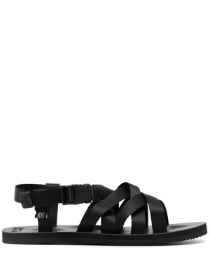 Suicoke Sama-2 crossover-strap sandlas - Black