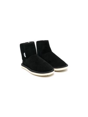 Suicoke shearling-lined suede boots - Black