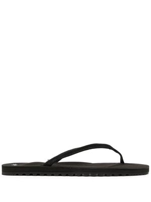 Suicoke Tono-4 leather flip flops - Black