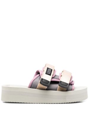 Suicoke touch strap slip-on sandals - Grey