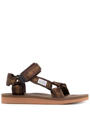 Suicoke x Carhartt multi-strap logo sandals - Brown