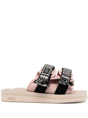 Suicoke x Lanvin Curb woven-strap sandals - Pink