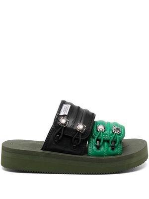 Suicoke x Toga Mura2 stud-embellished sandals - Green