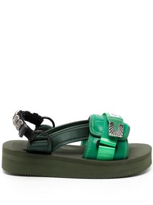 Suicoke x Toga Tonopardi stud-embellished sandals - Green