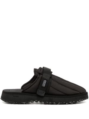 Suicoke Zavo quilted round-toe slippers - Black
