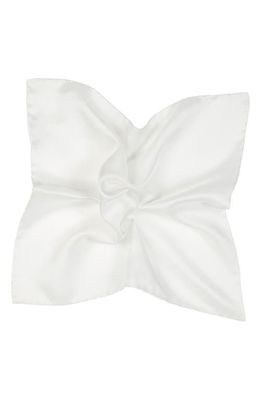 Suitsupply Silk Pocket Square in White