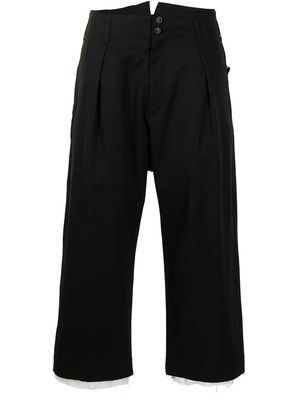 sulvam cropped trousers - Black