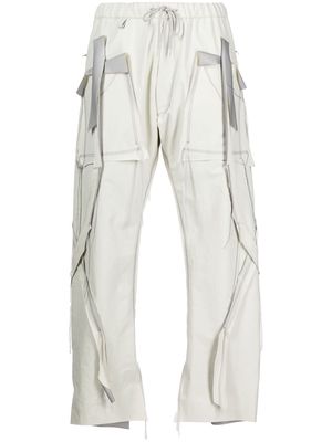 sulvam panelled nylon trousers - White