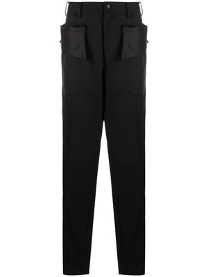 sulvam pressed-crease wool trousers - Black