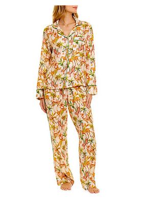 Summer Soirée Emma 2-Piece Linen Pajama Set