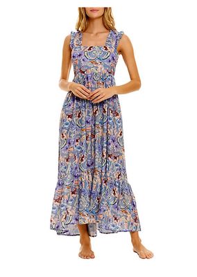 Summer Soirée Mika Calypso Cotton Maxi Dress