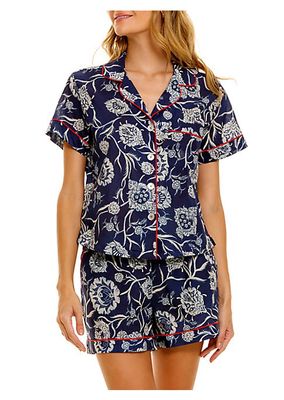 Summer Soirée Nina Claire 2-Piece Cotton Pajama Set