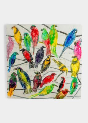 Summer Song Birds Lacquer Placemat