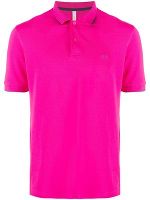 Sun 68 embroidered-detail polo shirt - Pink