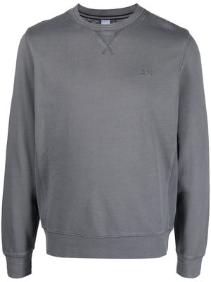 Sun 68 embroidered-logo cotton sweatshirt - Grey