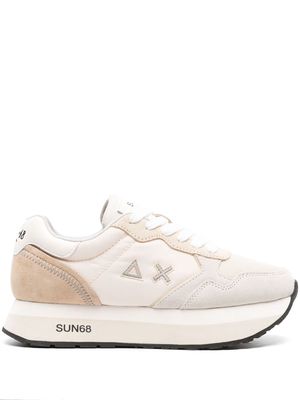 Sun 68 Kelly panelled sneakers - Neutrals