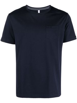 Sun 68 logo-embroidered T-shirt - Blue